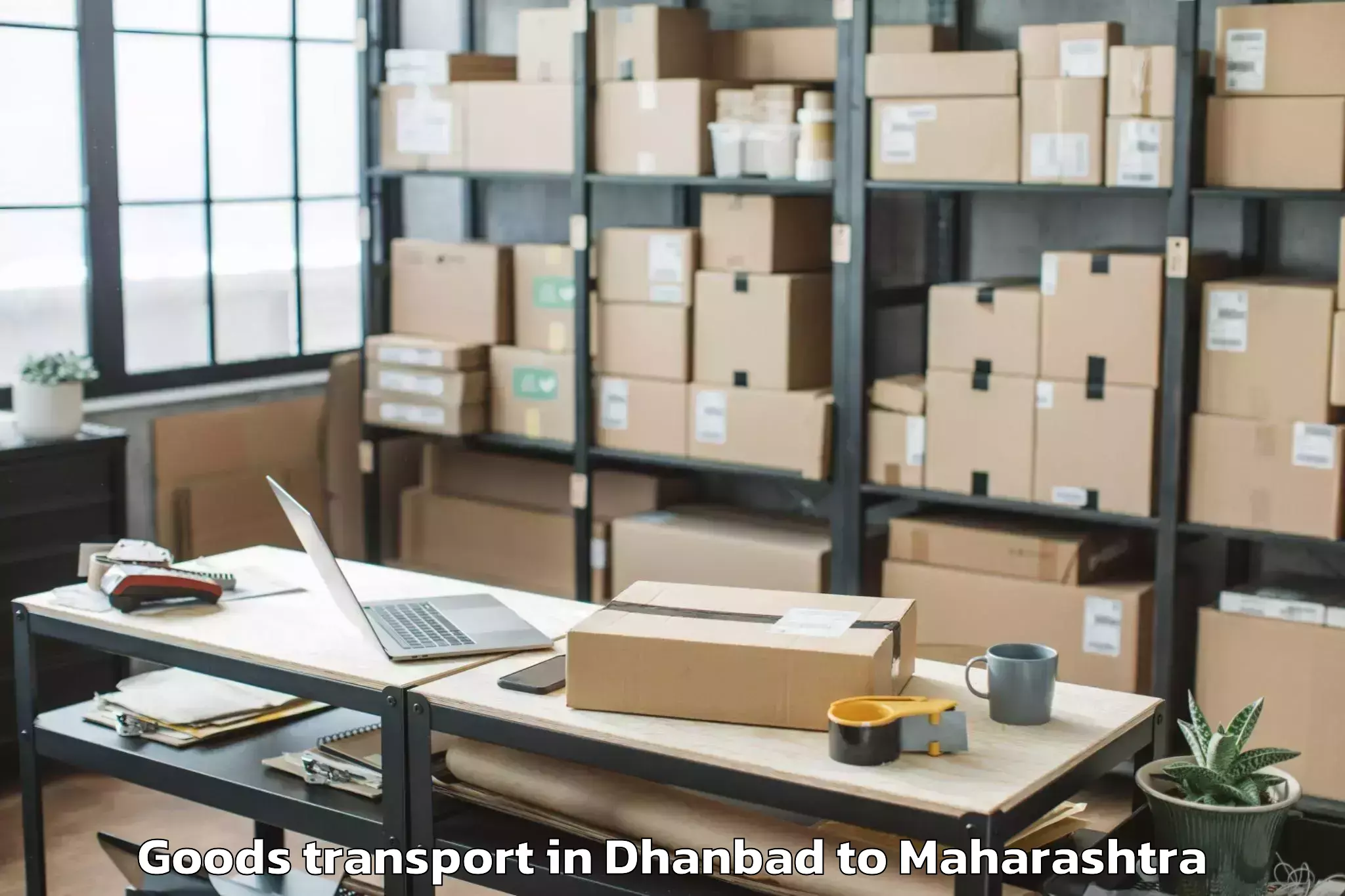 Reliable Dhanbad to Shegaon Goods Transport